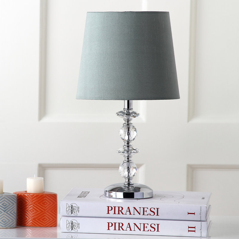 Daneysha Crystal Table Lamp, Green