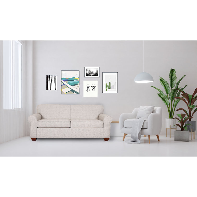 Finn 83" Rolled Arm Sofa with Reversible Cushions
