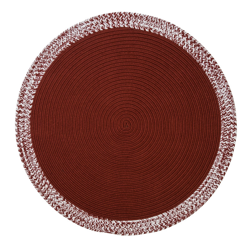 Tapis rond réversible de Noël Gruentker, Rond 2 pi 11 po