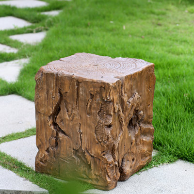 Table d'appoint Amira pour l'extérieur et l'intérieur MGO, finition brune