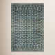Rifle Paper Co. x Loloi Eden EDE-03 Lattice Indigo Rug feat. CloudPile