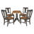 4 - Person Solid Wood Solid Wood Top Pedestal Dining Set