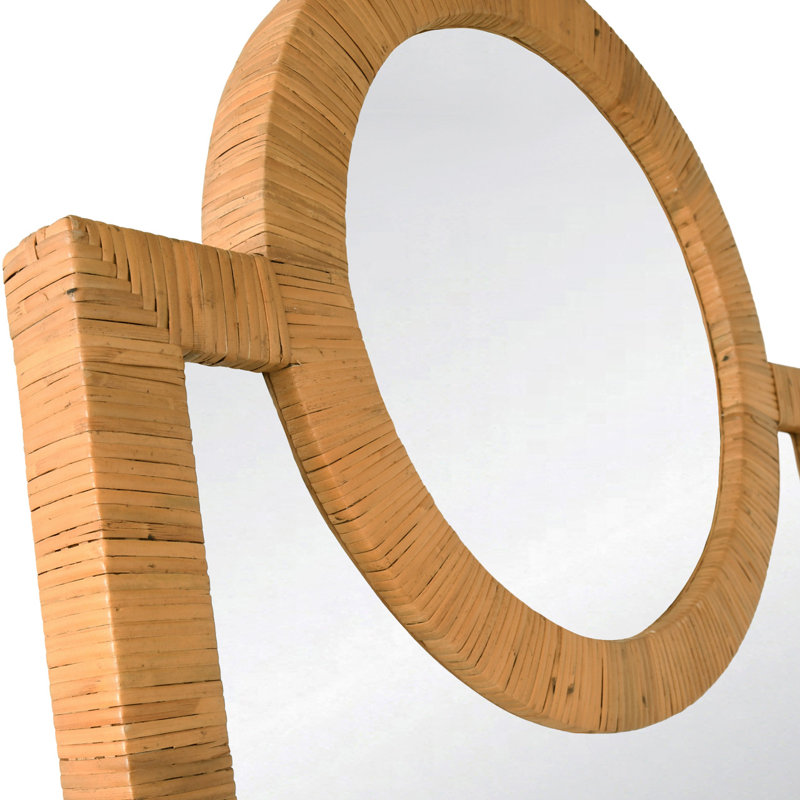 Orlando Arch Rattan Wall Mirror