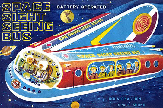 « space sight voir le bus-impression de publicité », 20 po x 30 p