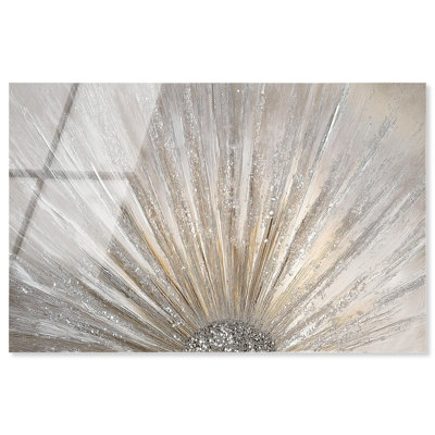 Art mural en verre acrylique sans cadre Auric Burst II ultra-lustré par Art Remedy