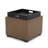 Stone Faux Leather Ottoman-95562050