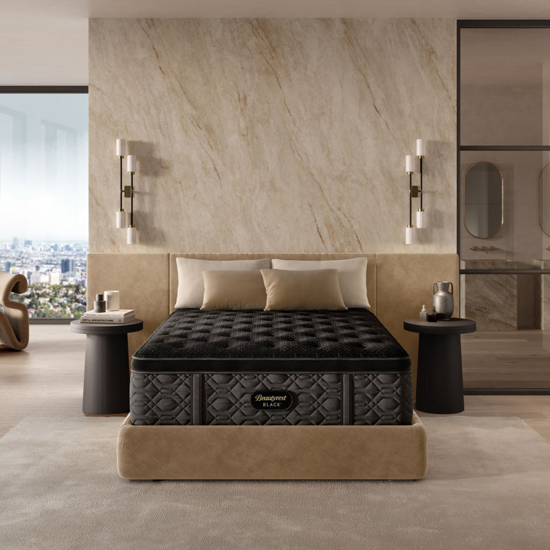 Black Series Three Plush Pillow Top 16.75" Mattress, Queen