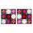 Rouge / rose vif / blanc