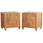 Ensemble de table de chevet cannelée 2 pièces-2037056167