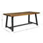 Ensemble de salle à manger d'extérieur moderne 7 pièces avec chaise empilable, teck-560100985