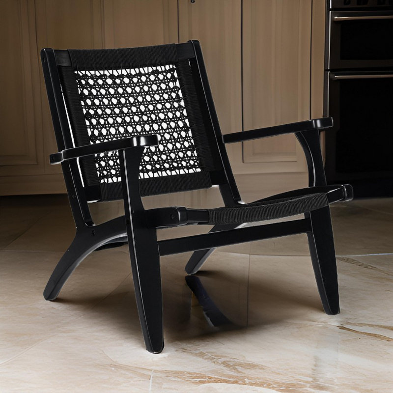 Cartrell Upholstered Armchair, Black