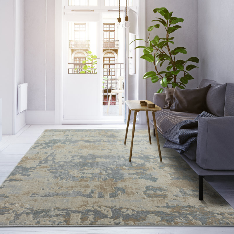Abstract Indoor Rug, Rectangle 8' x 10'