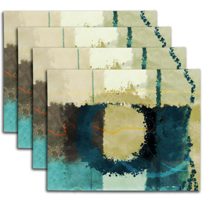 Napperon abstrait en polyester
