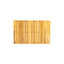 Table basse d'extérieur en bois d'acacia - Design à lattes ouvertes, naturel et durable