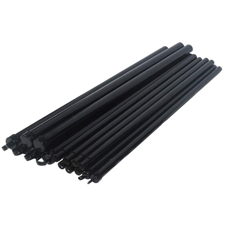 Black PVC Coated Galvanized Steel Chain Link Fence Kit 4x50 ft