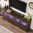 74" LED Farmhouse TV Stand For Tvs Up To 85" With Power Outlets And Adjustable Shelves-163533591-149277936