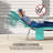 Tanning Chair With Face Hole, 5-Level Adjustable Outdoor Chaise Lounge Chair With Pillow For Beach, Pool, Light Green-327494123-327494175