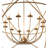 54" Wide Atom Enerjisi 12 Light Chandelier