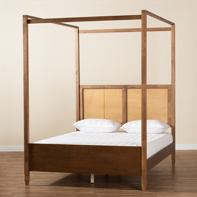 Cane Canopy Bed, King