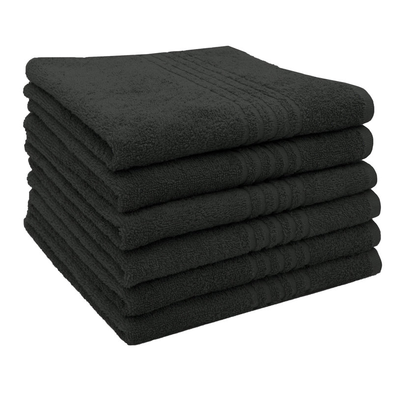 Lightweight Hand Towel, Black