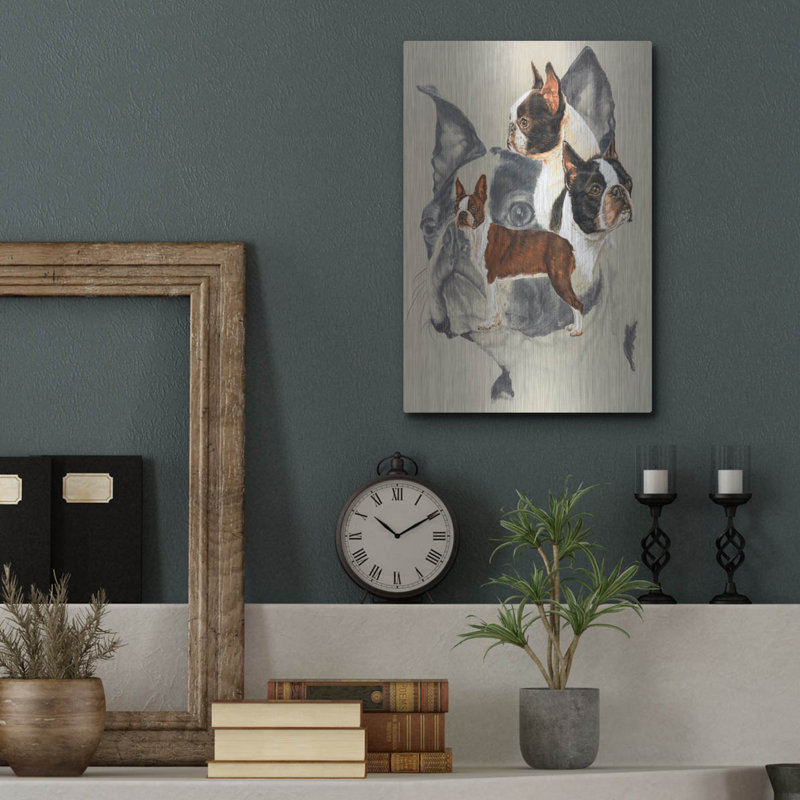 «Boston Terrier 2» par Barbara Keith, H 16 po x l 12 po