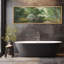 Serene Creek In Forest Vintage Nature Landscape, reproduction d'art sur toile-98041941-111568098