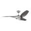 Ventilateur de plafond intérieur Terhune avec tige filetée, pales en ABS argenté et télécommande portable-1024846529-1024846590