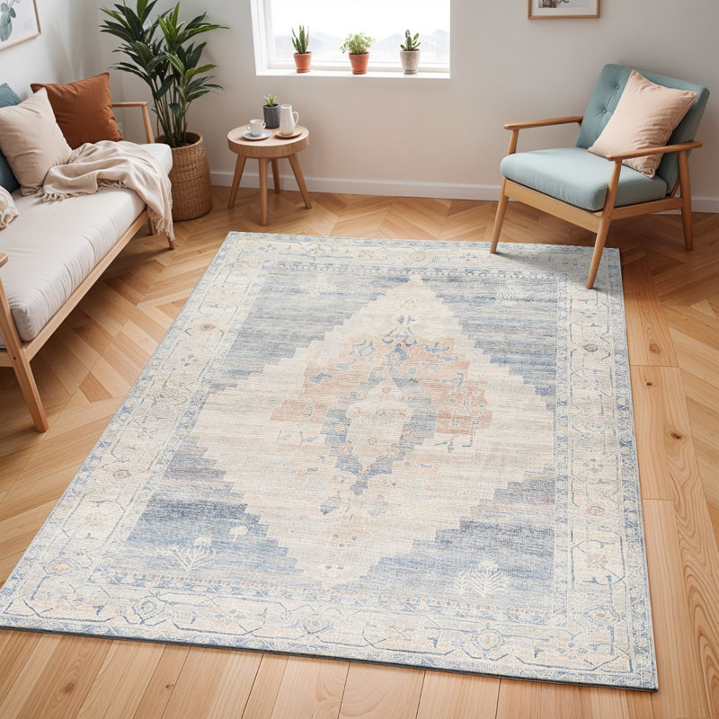 Beyanka Floral Machine Tufted Area Rug, Rectangle 120 x 170 cm