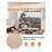 12'x10' Retractable Awning, Manual Awnings for Patio, Sun Shade Patio Awning with Crank Handle, Aluminum Frame, 280 g Polyester Fabric, for Deck, Balcony, Yard-124962988