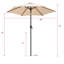 Parasol de table d'extérieur 7,5 pi Chittenden-819192449-893486688