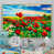 Toile naturelle avec cadre flottant