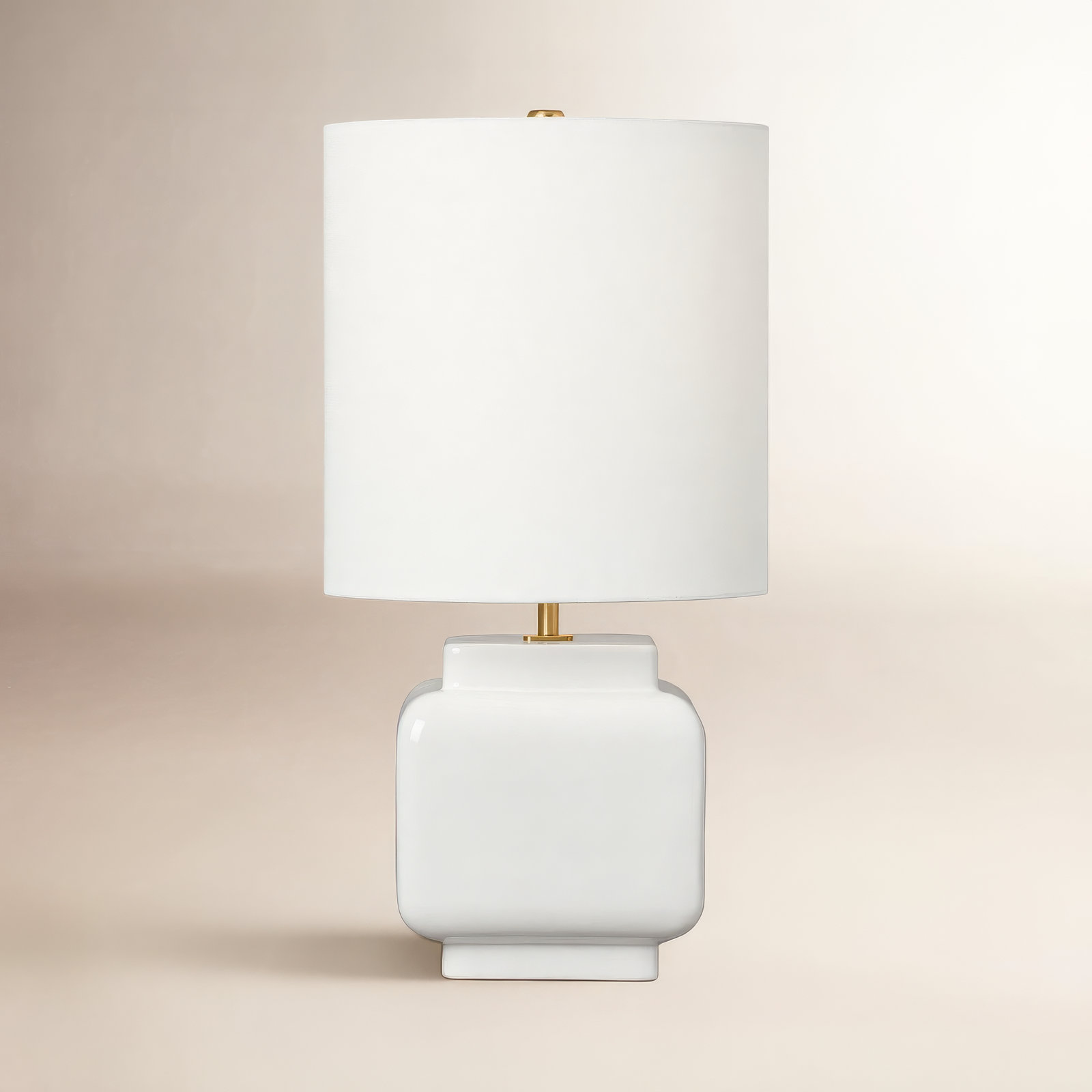 Ceramic Table Lamp, White
