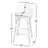 Ellie Rattan and Metal Low Back Counter Stool-1055294296