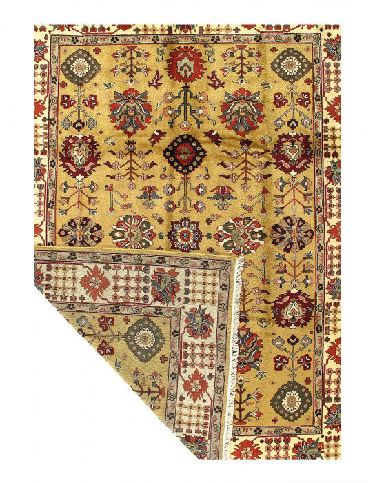 Tapis unique en laine d'agneau 8 pi 11 po x 12 pi Dereece