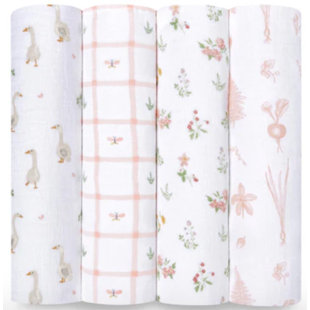 Ensemble de 4 mousseline de coton Swaddle