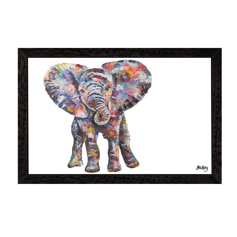 Nelly by Becksy - Wrapped Canvas Print, Black Framed, 101.6 cm H x 66.04 cm W