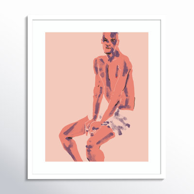 Olender "A Man Posing" Print