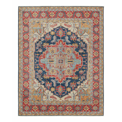 One-of-a-Kind Rectangle 8’1” X 9’9” Hand Knotted Area Rug