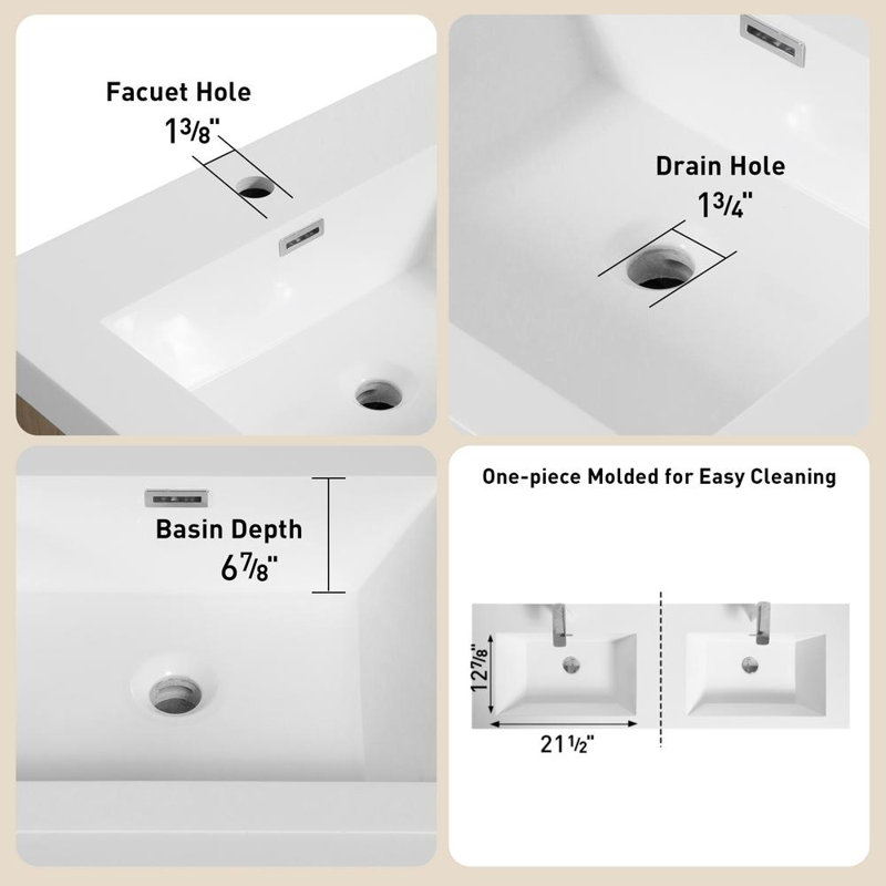 72" Wall-Mounted Bathroom Vanity, Glossy White