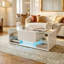 Solid Coffee Table with Storage-671142033