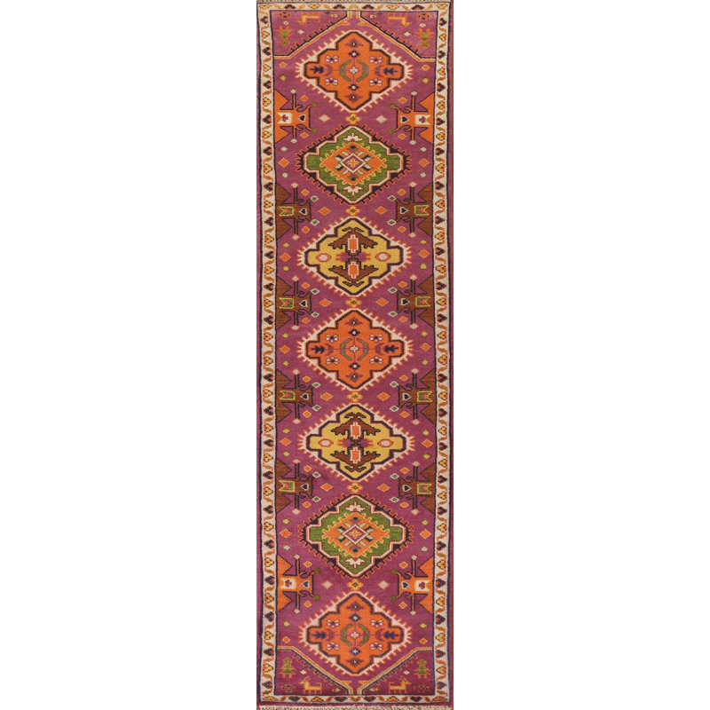 Tapis de couloir oriental géométrique 3x12