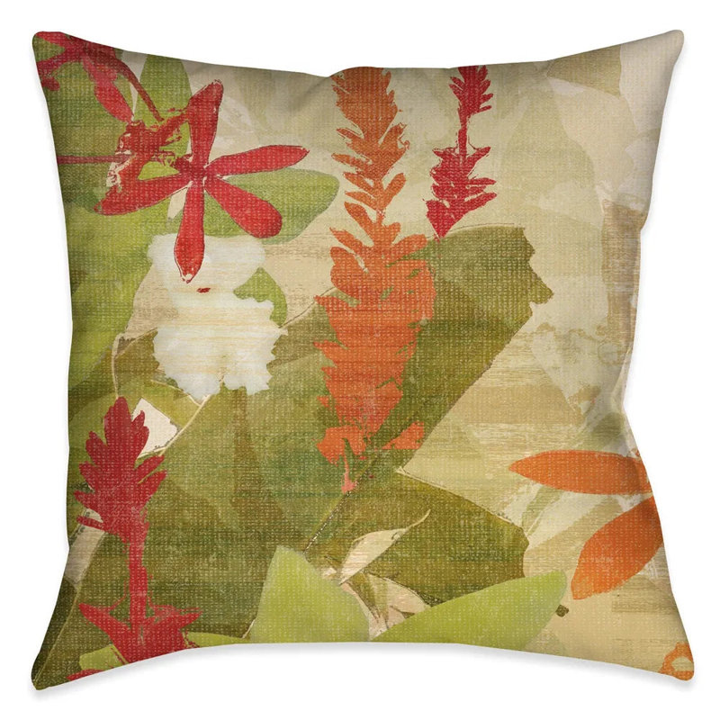 Exotic Foliage Throw Pillow