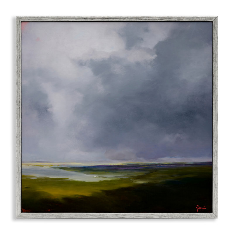«The Cloudy Landscape», estampe numérique, design par Patrick Dennis, H 24 po x l 24 po, Estampe numérique Farmhouse