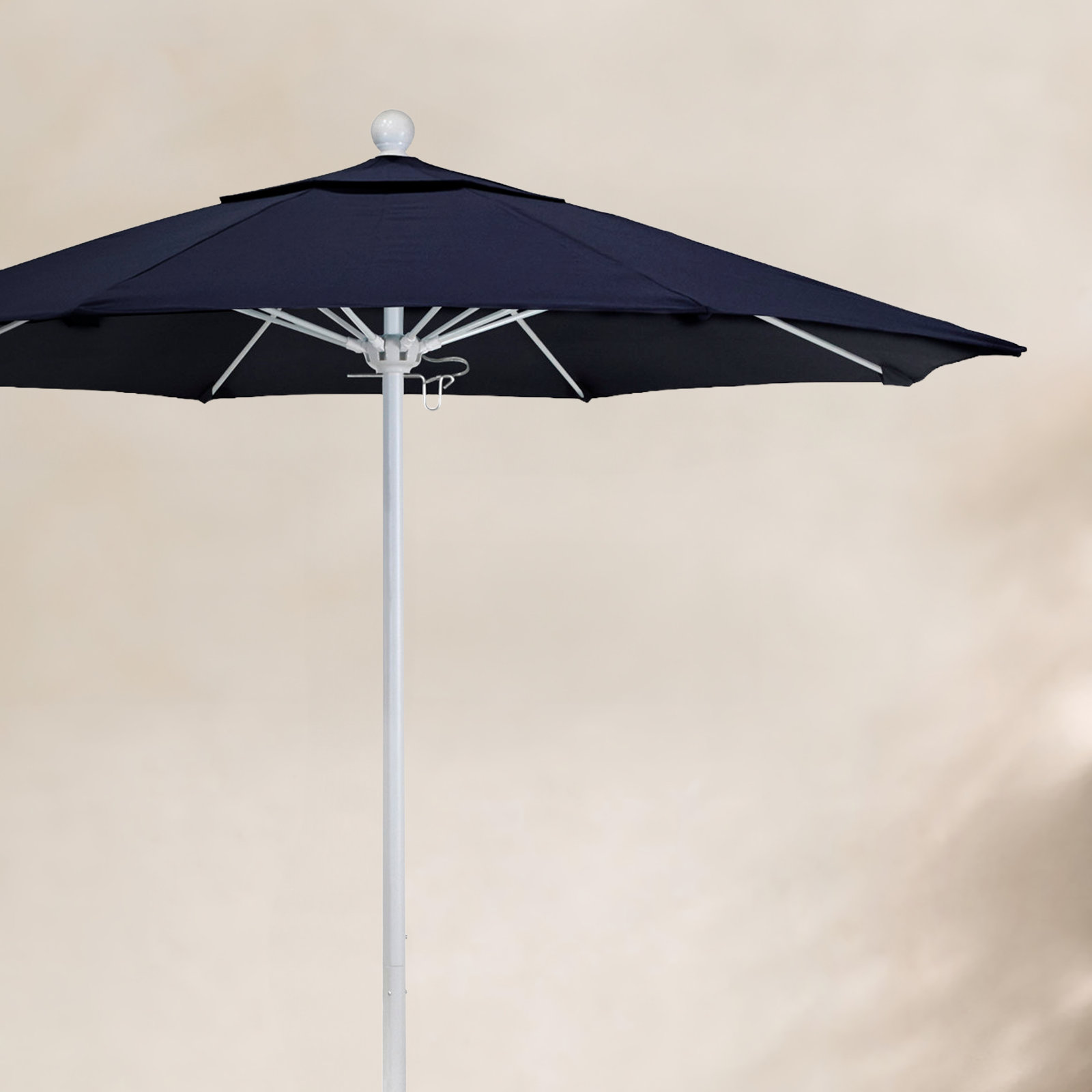 Hibo 7.5' Sunbrella® Umbrella, Canvas Navy Sunbrella® Canvas