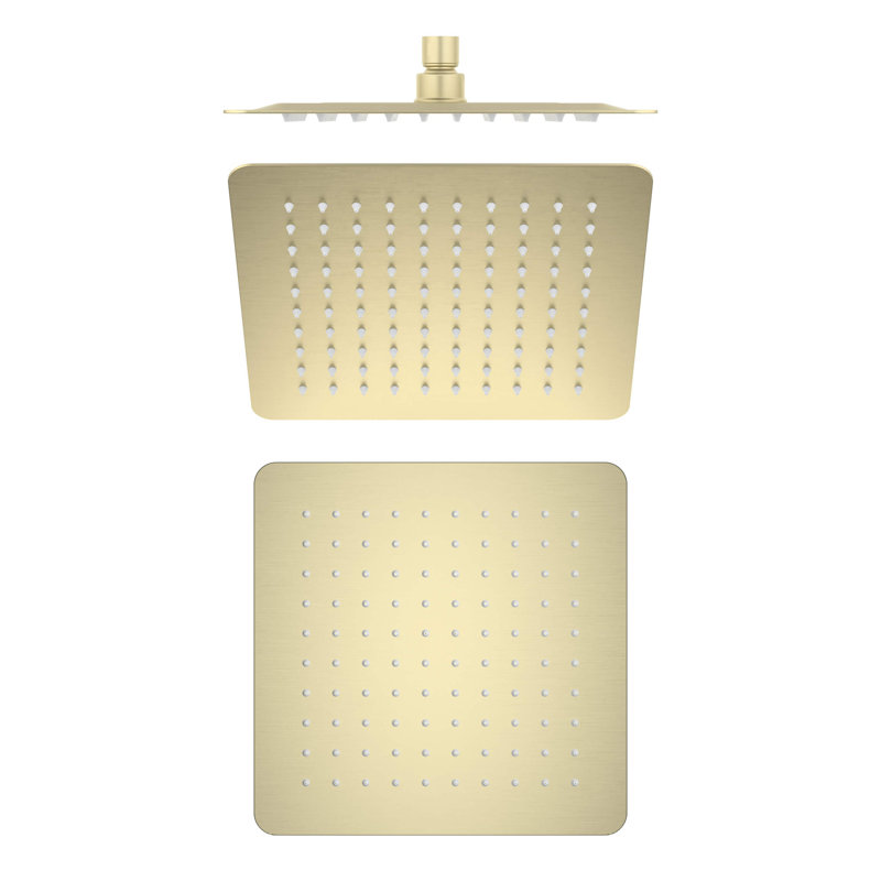Rain Adjustable Shower Head 1.75 GPM GPM, Brushed Gold