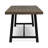 Outdoor Acacia Wood Dining Table,Grey/Rustic Metal-345173489