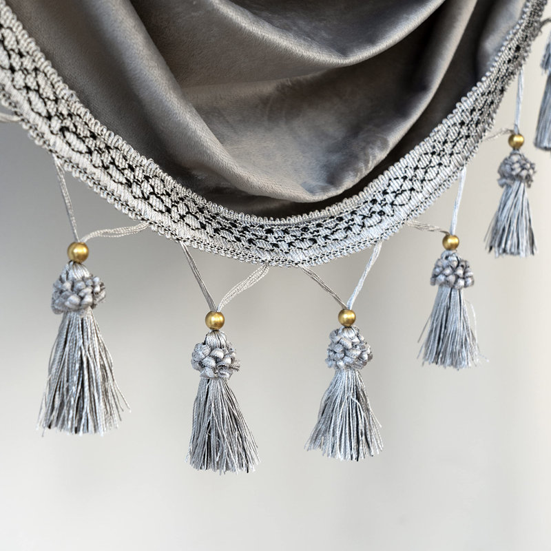 Cantonnière 59 po, Gris argenté