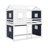 Full Size Bunk Wood House Bed With Tent-378243059-378243068