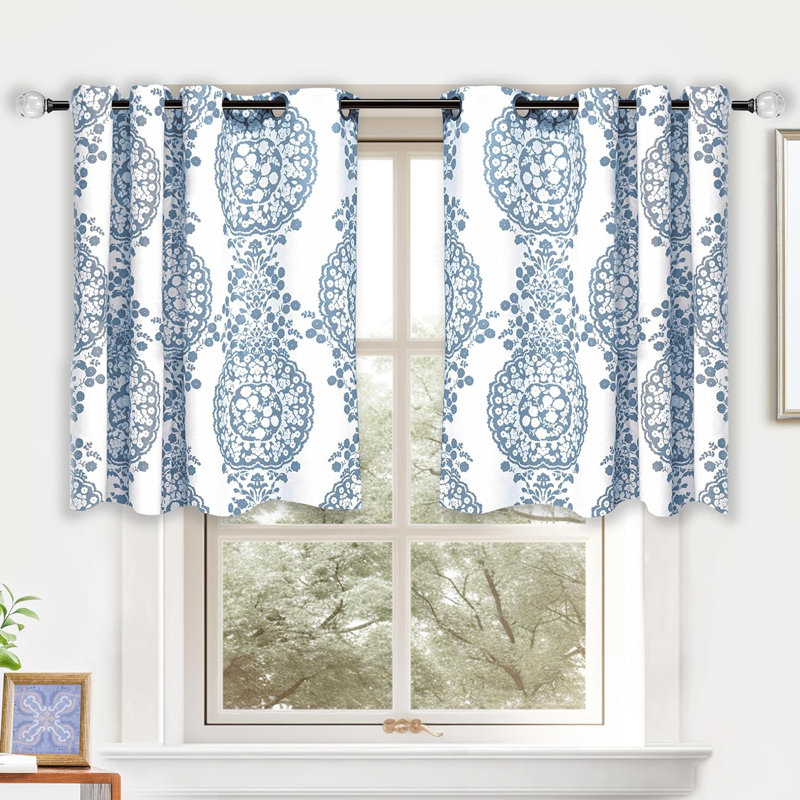 Jayton Room Darkening Curtain Pair, Dusty Blue, 52" W x 63" L