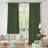 Birglinde Faux Linen Thermal 100% Blackout Curtains Rod Pocket/Ring Clips-705527296-674800245